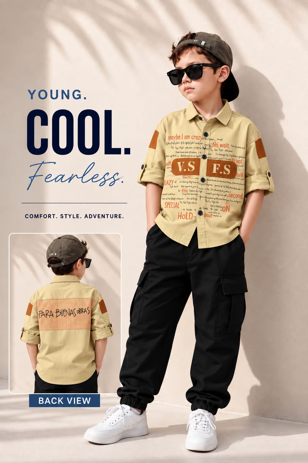 Children Funky with Back Print Shirt