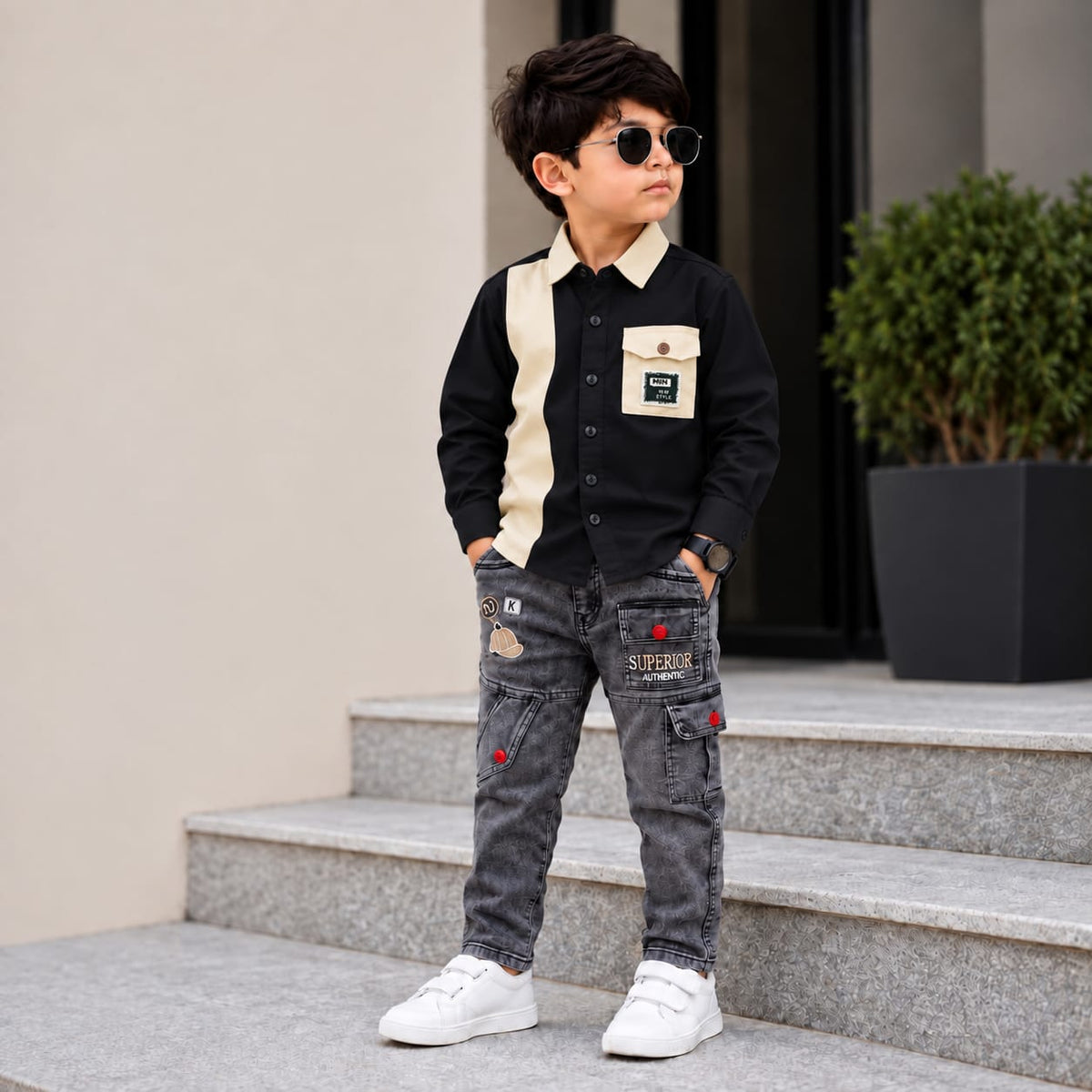 Stylish Boys Full-Sleeve Shirt
