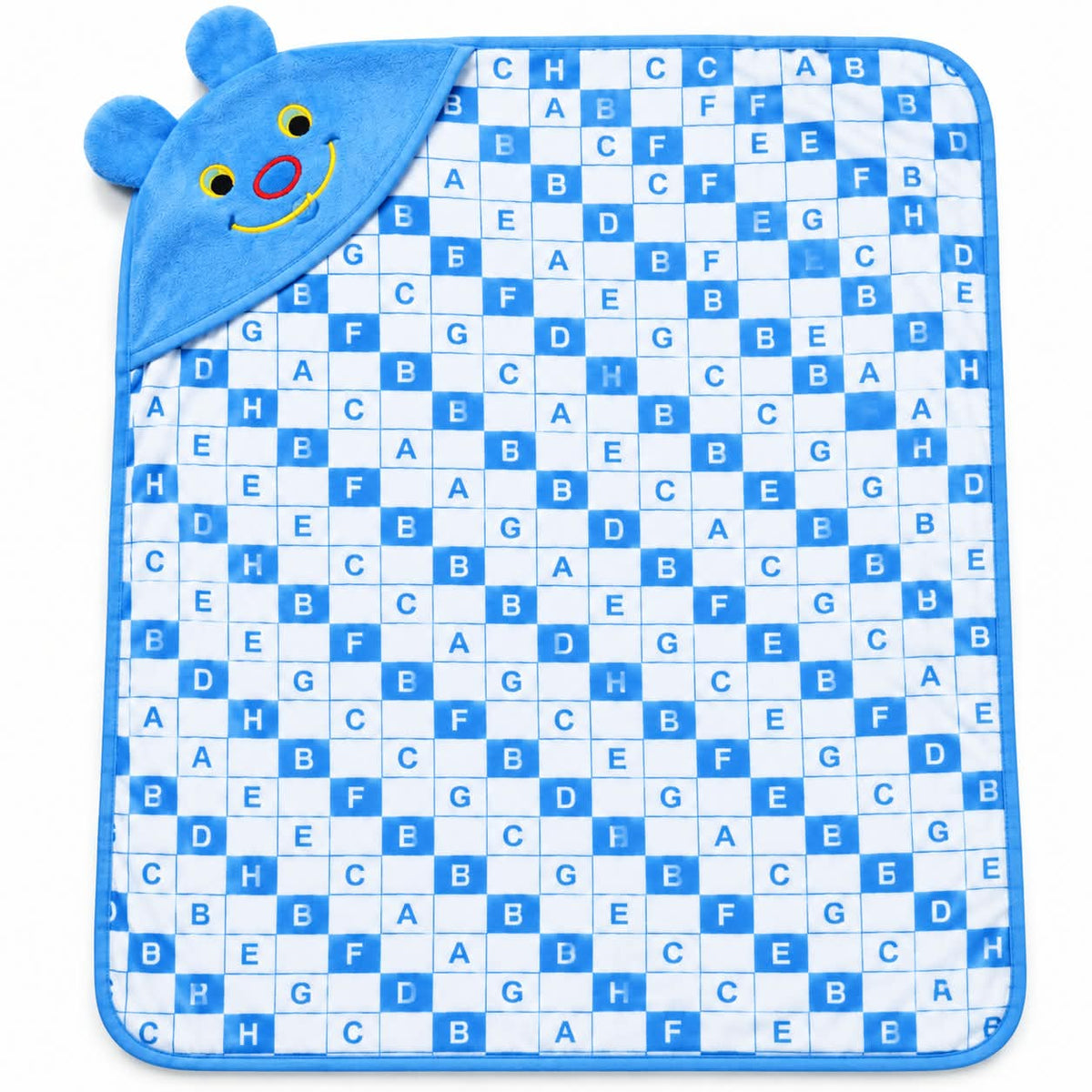 Baby Hooded Towel Soft & Comfortable | ABC Alphabet Printed Baby Bath Towel