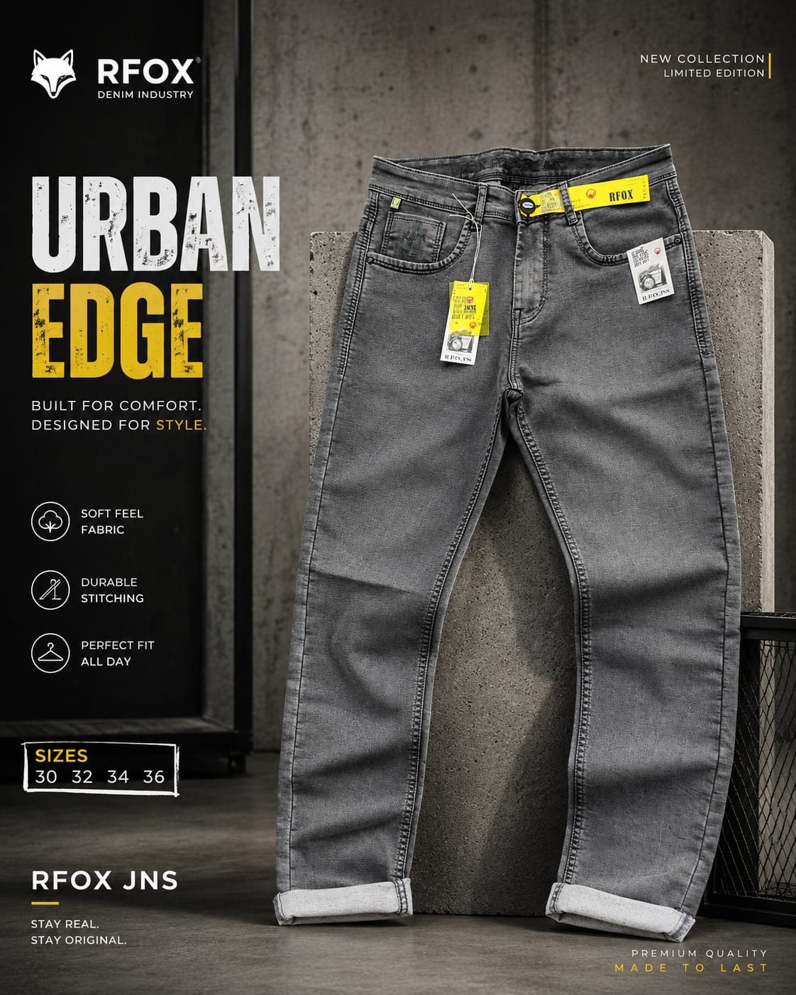RFOX Brand Narrow Feet Important Pent