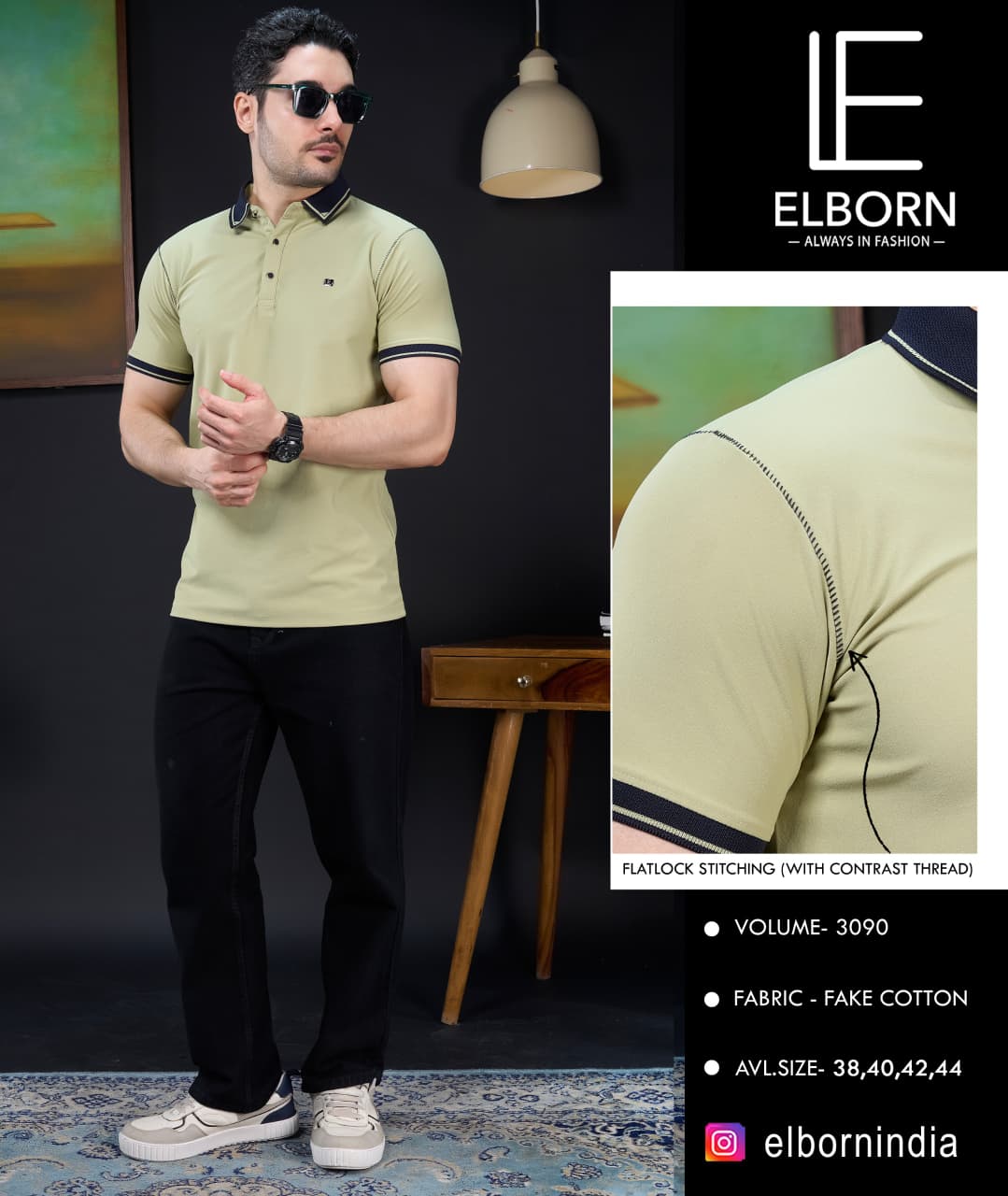 Fancy Embroidery & Print Style T-Shirt