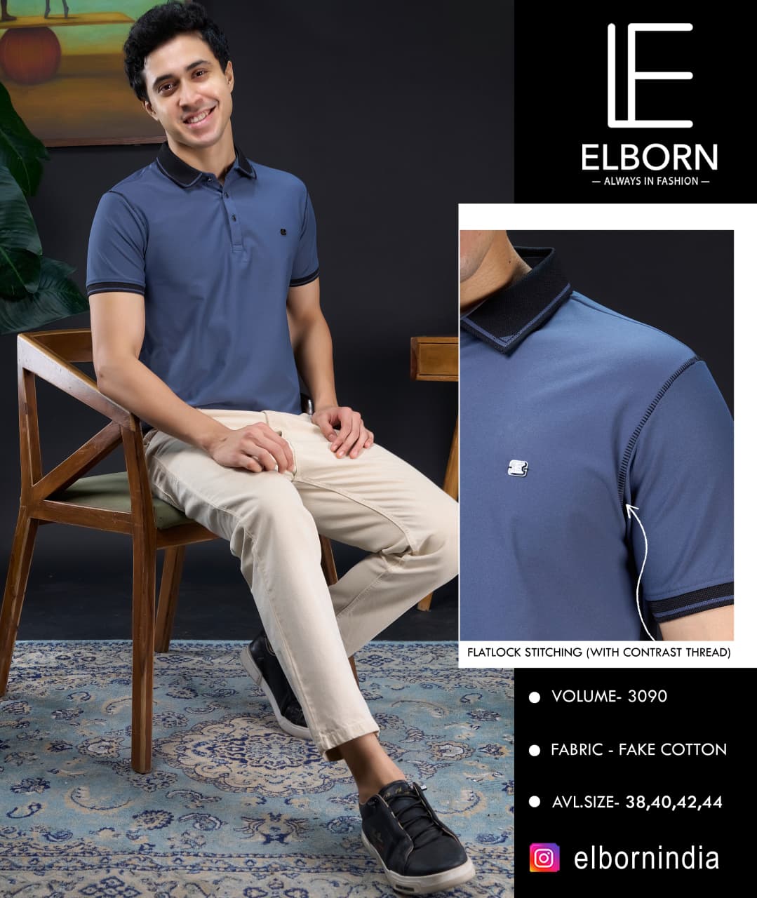 Fancy Embroidery & Print Style T-Shirt