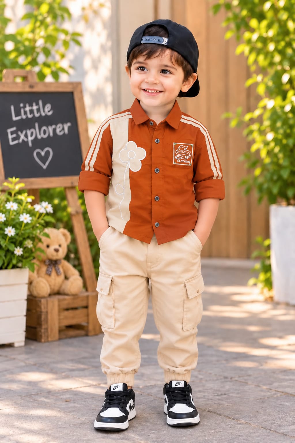 Children Surgery With Embroidery Shirt