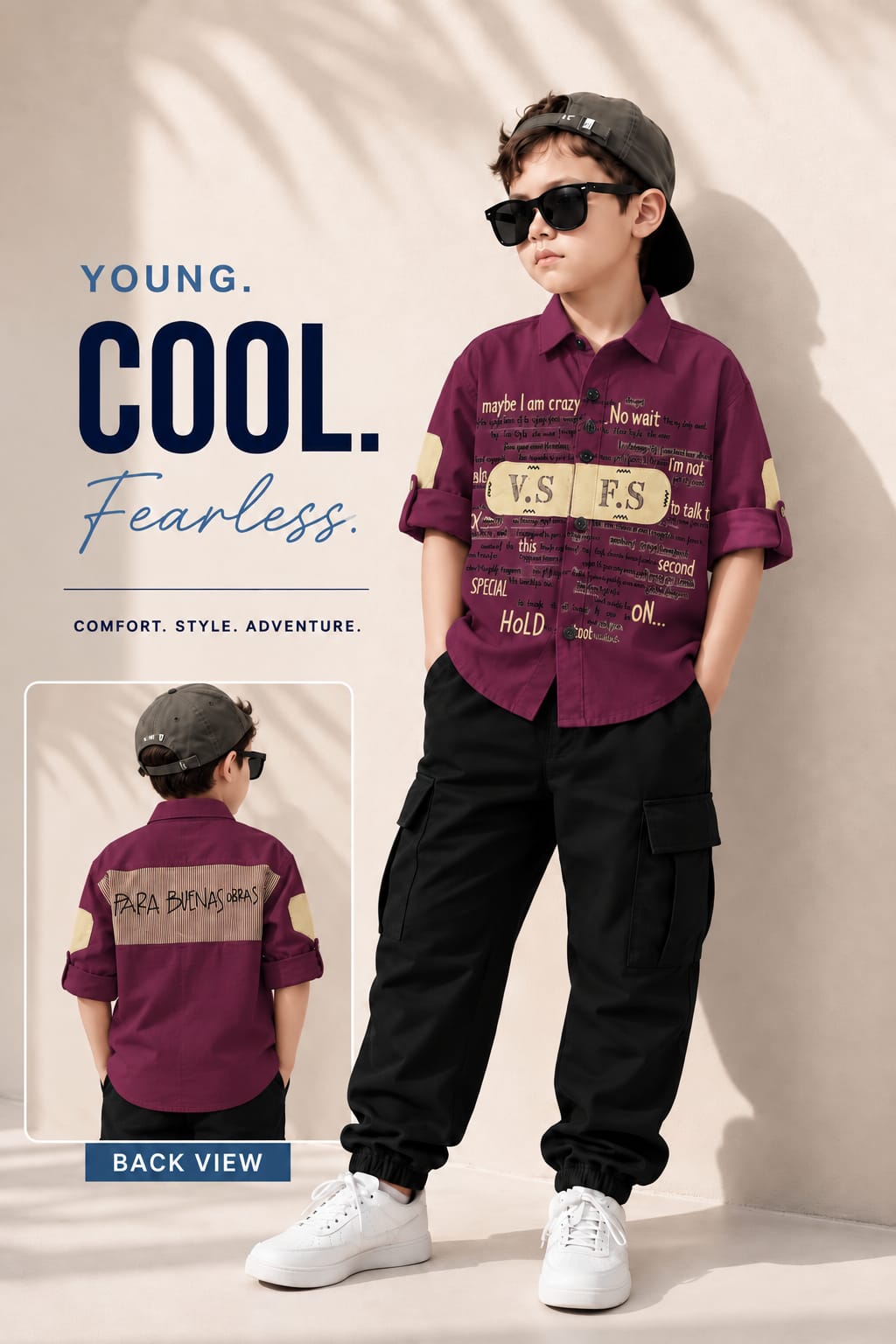 Children Funky with Back Print Shirt