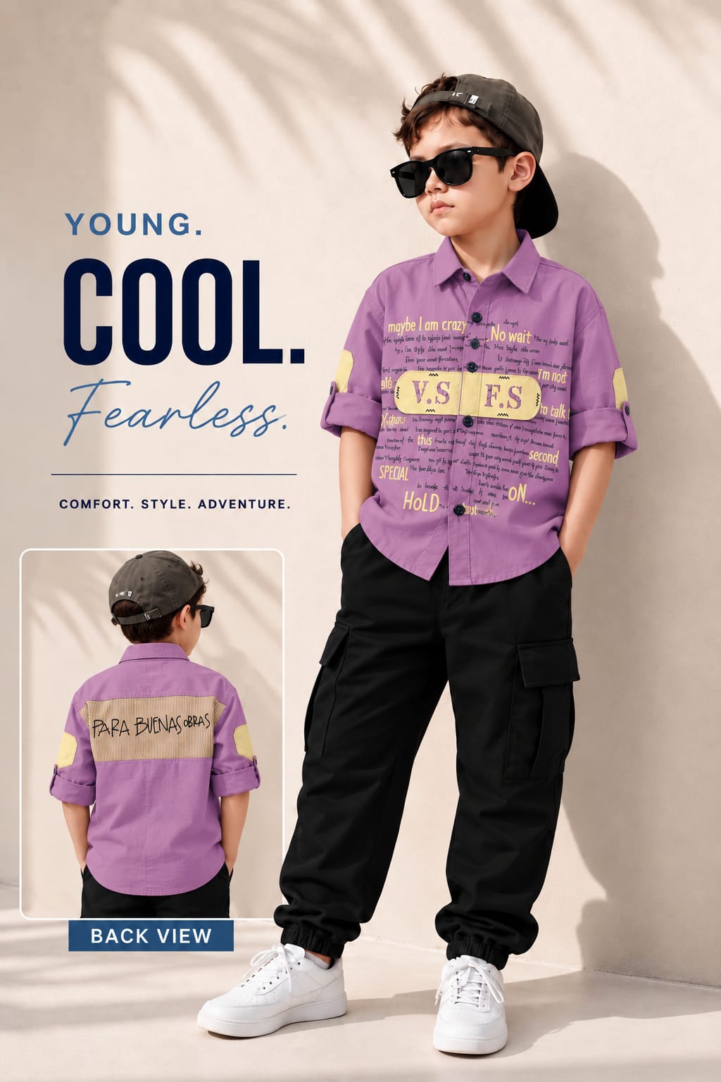 Children Funky with Back Print Shirt