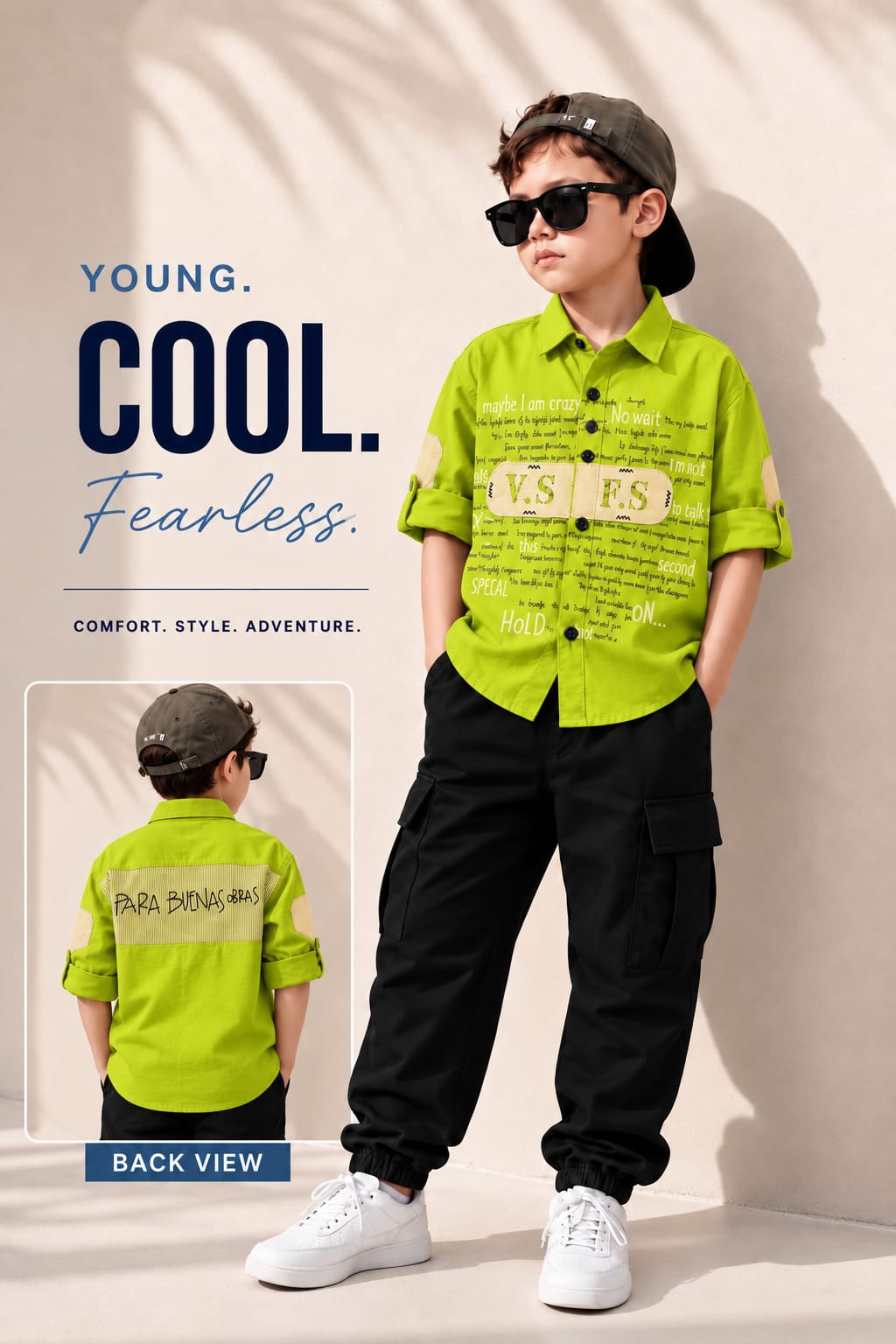 Children Funky with Back Print Shirt