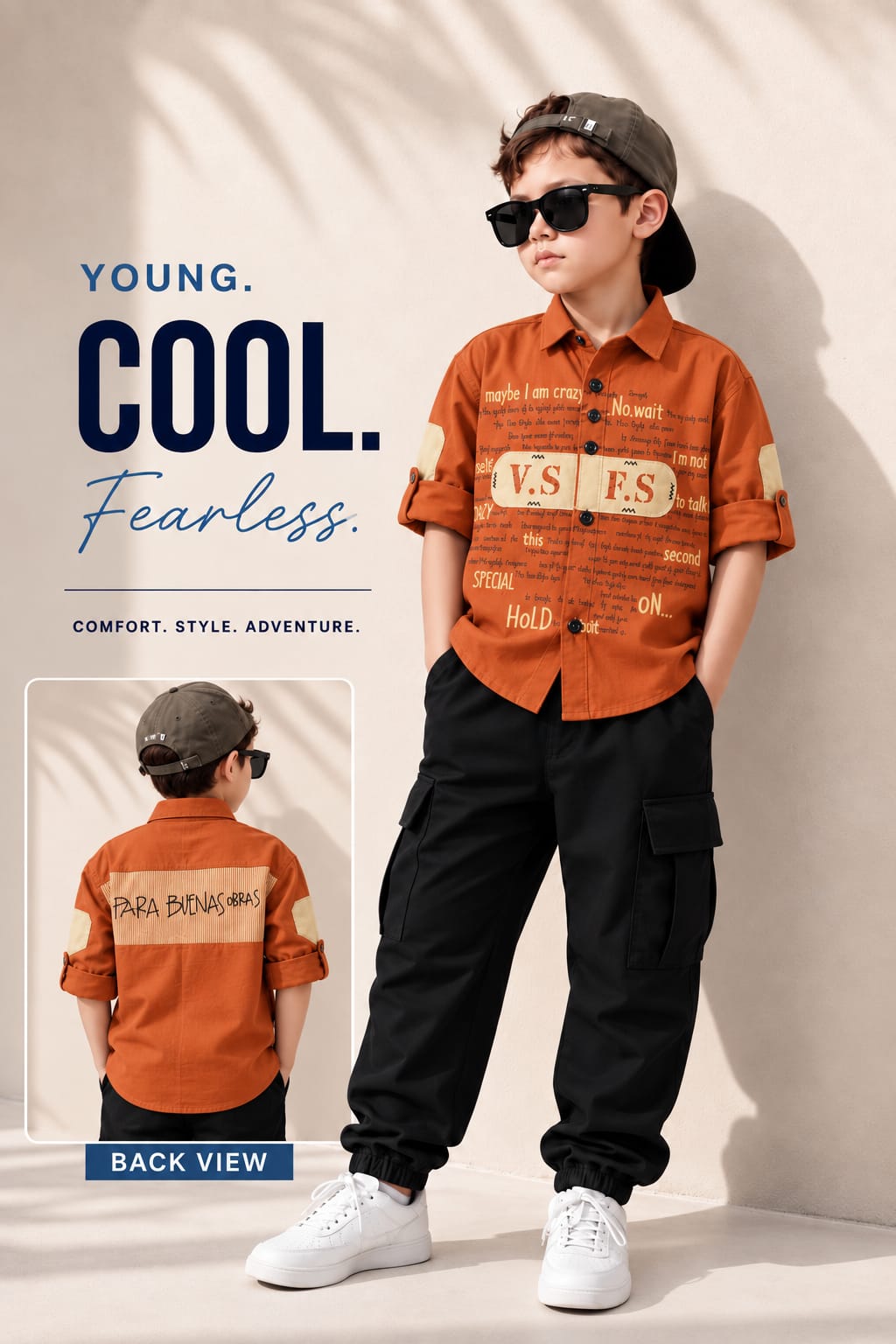 Children Funky with Back Print Shirt