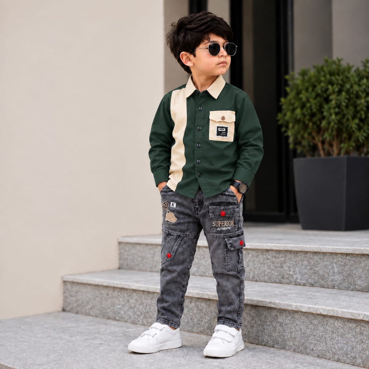 Stylish Boys Full-Sleeve Shirt