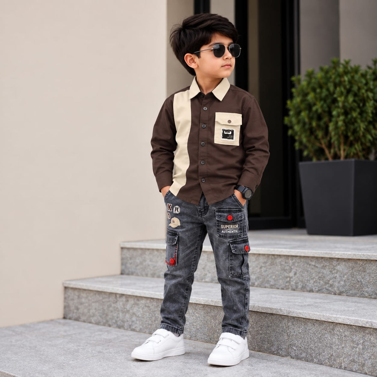 Stylish Boys Full-Sleeve Shirt
